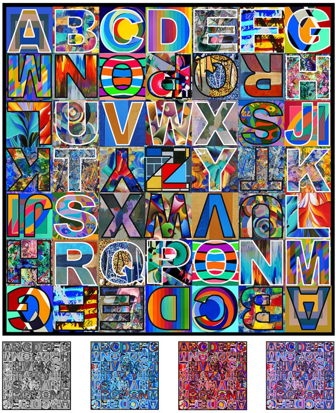 Abstract Alphabet and Accompanying Afteramages